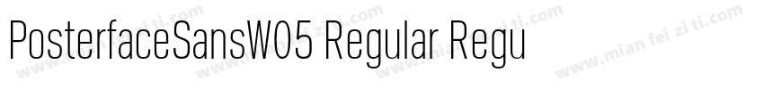 PosterfaceSansW05 Regular Regular字体转换